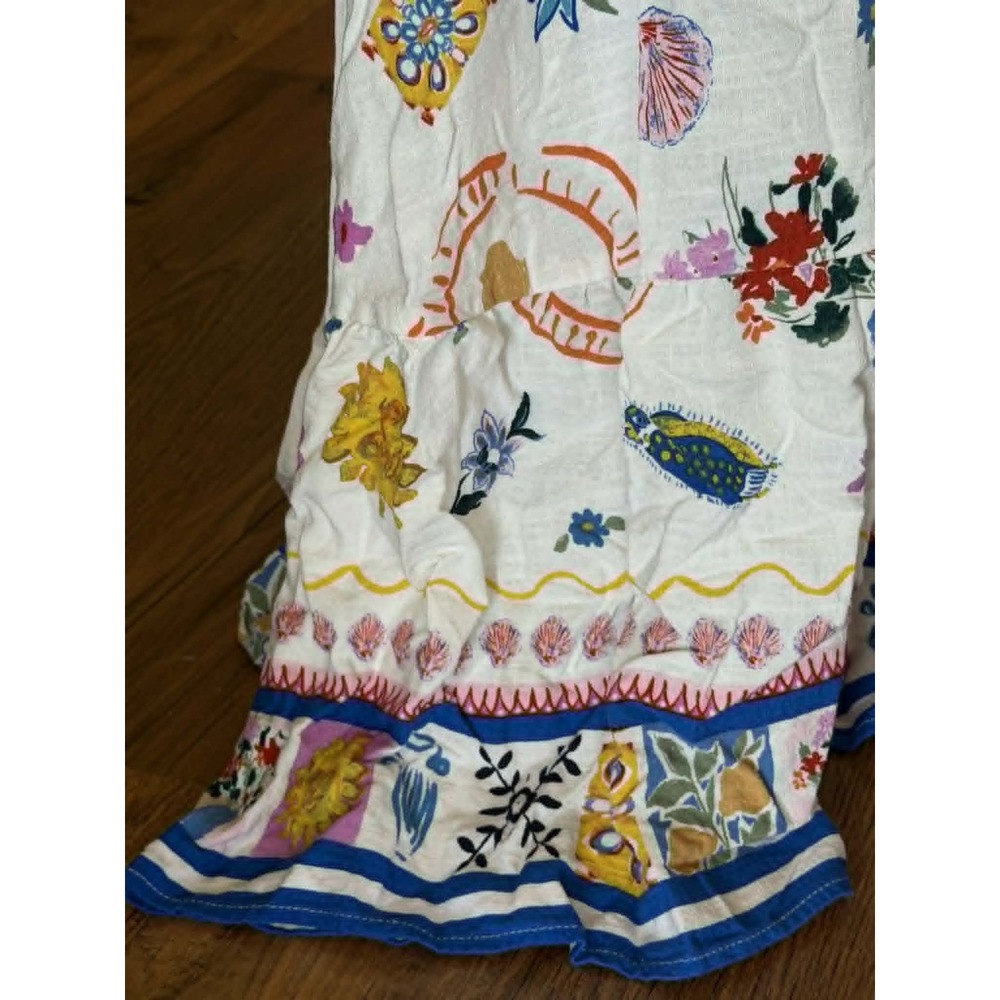 Label of Love Linen Blend Sundress SZ XL Adjustable Straps - Picture 10 of 12